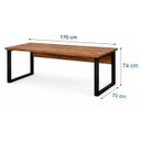 Ver imagem 7 de Mesa Escritório em L 1,70x1,50m (Extensível) com Armário Misto (03 Gav.) Nogal / Preto 31603