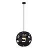 Pendente Ferro Cúpula Preto Tecido com furo D 36 cm Inovakasa - 1