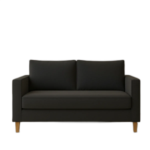 Sofá 2 Lugares 1,70m Siena Luxo Essência Escandinava:preto