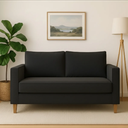 Ver imagem 2 de Sofá 2 Lugares 1,70m Siena Luxo Essência Escandinava:preto