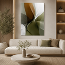 Ver imagem 1 de Quadro Decorativo Verde Intenso Moderno Canvas Grande Luxo