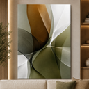 Ver imagem 2 de Quadro Decorativo Verde Intenso Moderno Canvas Grande Luxo