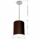 Ver imagem 2 de Lustre Luminária Pendente Vivare Free Lux Pe-4104cz Cúpula em Tecido 15x25cm