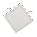 Ver imagem 2 de Kit 2 Painel Led Embutir 25w Quadrado Luz Quente C/ Borda Branco St439