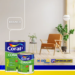 Tinta acrílica fosca Coralar Econômica branco 3,6L Coral - 7