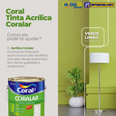 Ver imagem 5 de Tinta acrílica fosca Coralar Econômica branco 3,6L Coral