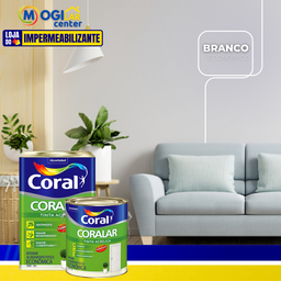 Tinta acrílica fosca Coralar Econômica branco 3,6L Coral - 6