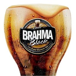 Conjunto de Copos Brahma BLACK em Vidro para CHOPP 2PÇS 430ML Globimport - 2