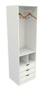 Ver imagem 4 de Armário Colmeia Mirela M27 100% Mdf (closet Lojas Expositor) Vetorial Móveis Branco