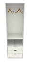 Ver imagem 1 de Armário Colmeia Mirela M27 100% Mdf (closet Lojas Expositor) Vetorial Móveis Branco