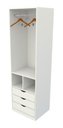 Ver imagem 3 de Armário Colmeia Mirela M27 100% Mdf (closet Lojas Expositor) Vetorial Móveis Branco