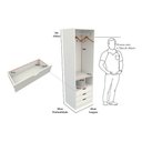 Ver imagem 2 de Armário Colmeia Mirela M27 100% Mdf (closet Lojas Expositor) Vetorial Móveis Branco