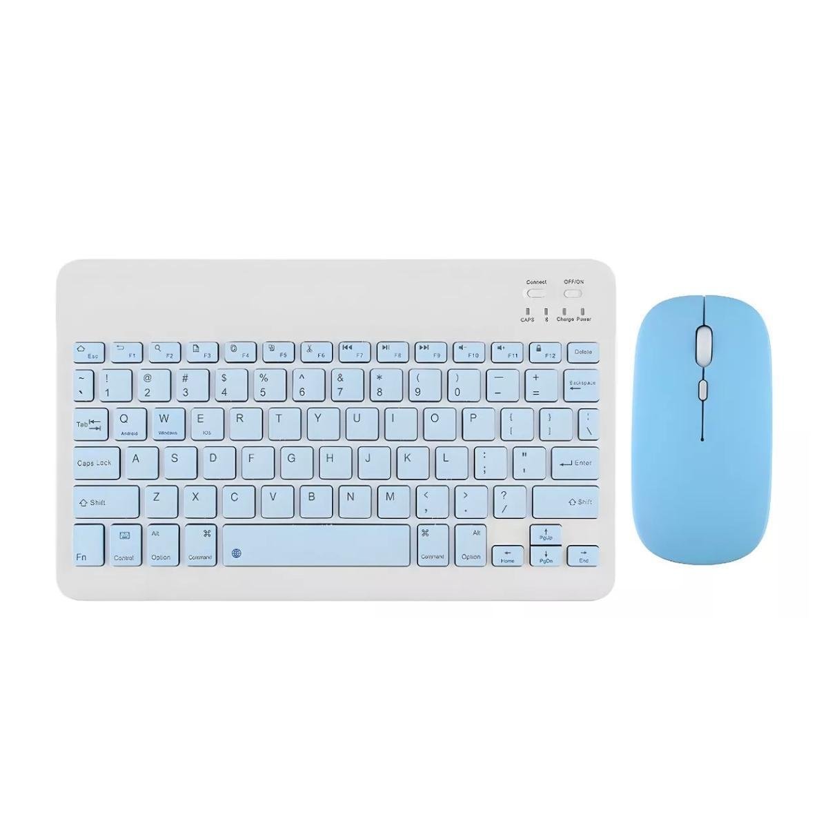 Kit Teclado e Mouse Bluetooth Tab S6 Lite - Azul | sem Fio