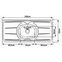 Ver imagem 3 de Cozinha Compacta Atenas Balcão 120cm com Pia e Cuba Ghelplus e Balcão 70cm Cinamomo Branco Aramóveis