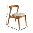 Ver imagem 2 de Conjunto com 2 Cadeiras em Madeira Celeste