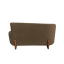 Ver imagem 7 de Namoradeira Sofá Feijão Lounge 120cm Orgânica Linho Marrom