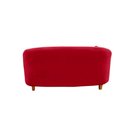Ver imagem 6 de Namoradeira Sofá Feijão Cancún 130cm Orgânica Suede Vermelho