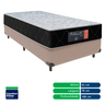 Cama + Box Solteiro Bege Colchão Orthopedic D33 30cm Comfort Prime 78x188 - 4
