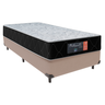 Cama + Box Solteiro Bege Colchão Orthopedic D33 30cm Comfort Prime 78x188 - 1