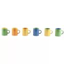 Ver imagem 1 de Mini Canecas Bicolor para Cafe 6 Pcs Cr501 Mimo Style 596