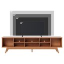 Ver imagem 6 de Rack Bancada Tv 75 Pol 218 Cm 4 Portas Fortaleza Freijo Colibri