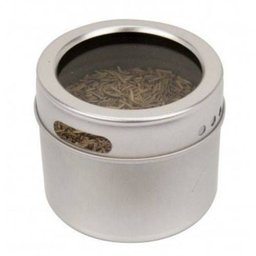 Kit 06 Portas Condimento Tempero Inox Magnético Imã Geladeira - 2