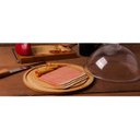 Ver imagem 4 de Porta Queijos de Bambu com Tampa Cúpula Queijeira Suporte para Frios Welf