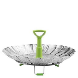 Cozedor De Legumes Aço Inox Resistente A Alta Temperatura 28cm Prana - 1