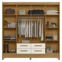 Ver imagem 5 de Guarda Roupa Casal 204cm 8 Portas Vitta Freijó/off Z17 - Mpozenato