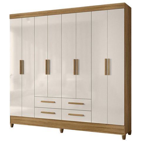 Guarda Roupa Casal 204cm 8 Portas Vitta Freijó/off Z17 - Mpozenato