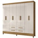 Ver imagem 1 de Guarda Roupa Casal 204cm 8 Portas Vitta Freijó/off Z17 - Mpozenato