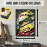Quadro de Decoração Quarto Inspirador Grafite Senna Brasil - 5