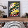 Quadro de Decoração Quarto Inspirador Grafite Senna Brasil - 4
