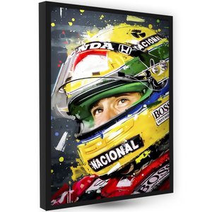 Quadro de Decoração Quarto Inspirador Grafite Senna Brasil