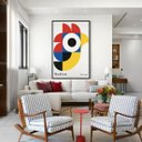 Ver imagem 5 de Quadro Canvas Bauhaus The Rooster 70x50cm Mold Preta