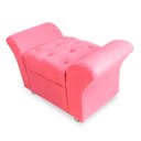 Ver imagem 3 de Kit Cabeceira Geovana + Calçadeira Baú Veneza Solteiro 100cm Suede - Renascer Decor:Rosa