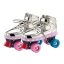 Ver imagem 1 de Patins com Led 4 Rodas Prata 37/38 Fun 8310-3