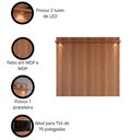 Ver imagem 4 de Painel River 1.8 com Led + Rack Bancada Atlas 1.8 Lukaliam Móveis Jequitiba/off White
