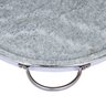Forma de Pedra Sabão para pizza com alças de inox 37 cm - 3