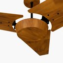 Ver imagem 2 de Ventilador de Teto Com Controle Remoto Natuvent Callis No Light 3 Pás Madeira Imbuia 220v