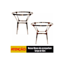 Ver imagem 7 de 4 Cadeiras Emily e Mesa Adaptada em Alumínio para Área, Jardim, Piscina - Pedra Ferro