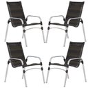 Ver imagem 2 de 4 Cadeiras Emily e Mesa Adaptada em Alumínio para Área, Jardim, Piscina - Pedra Ferro