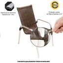 Ver imagem 6 de 4 Cadeiras Emily e Mesa Adaptada em Alumínio para Área, Jardim, Piscina - Pedra Ferro