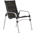 Ver imagem 3 de 4 Cadeiras Emily e Mesa Adaptada em Alumínio para Área, Jardim, Piscina - Pedra Ferro