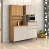 Armário Cozinha Gabi 8 Portas Moderno Ripado Varias Cores:off White - 4