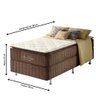 Cama Box Solteiro Anjos Colchões  San Diego Pillow Top Molas Ensacadas 88x188x67 - 2