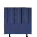 Ver imagem 3 de Cabeceira Estofada Solteiro 100cm Sophia Suede Azul Marinho - D a Decor