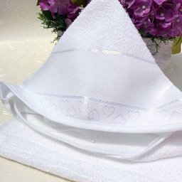 Toalha De Banho Com Capuz Para Bordar Branca - Dohler - 1 Toalha De Banho Com Capuz Para Bordar Branca - Dohler - 1