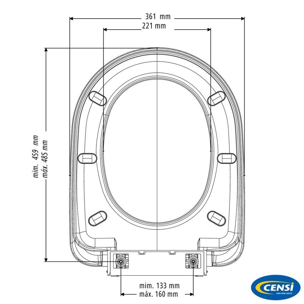 ASSENTO DECA CARRARA LINK DUNA ICASA VESUVIO PP SOFT CLOSE - 4