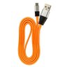 Cabo Micro Usb Flat Celular de Silicone - Laranja - 1